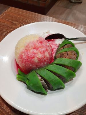 Es Pisang Ijo (Foto oleh Suraida Meisari)